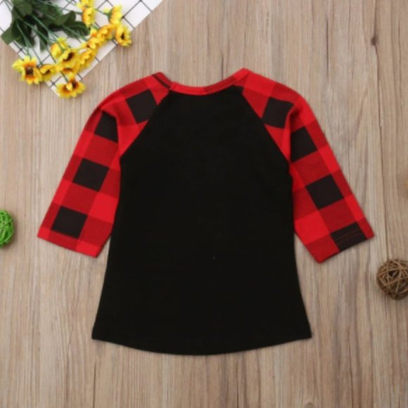 NEW Baby Its Cold Outside Buffalo Plaid Tee Shirt - Picture 4 of 4